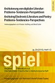 Titelblatt Florian Hartling, Beat Suter: Archivierung von digitaler Literatur