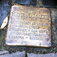 Stolperstein fr Yedidia Geminder 
