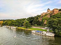 Die Burg Giebichenstein an der Saale.